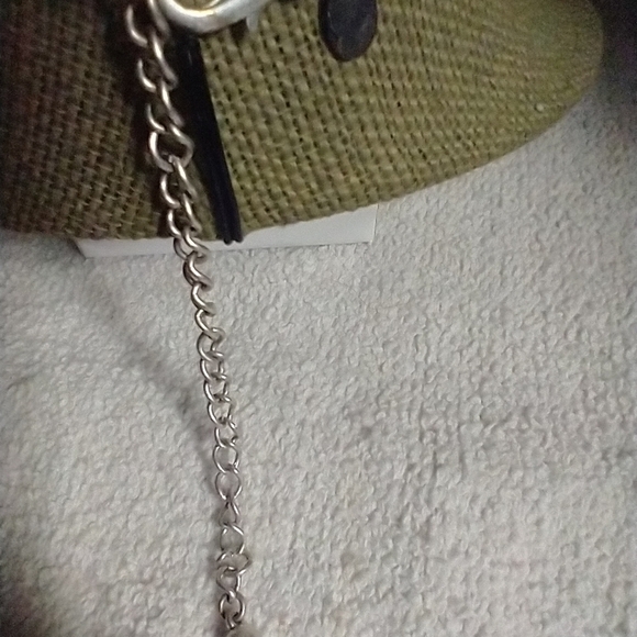 Chicos black red silvertone wire necklace - Picture 4 of 5